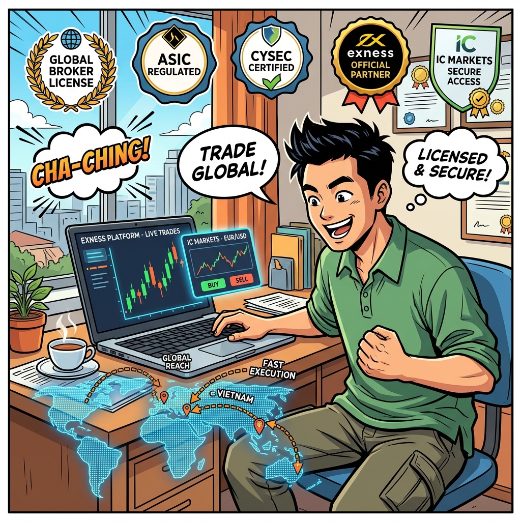 Trader Việt giao dịch qua sàn quốc tế có giấy phép