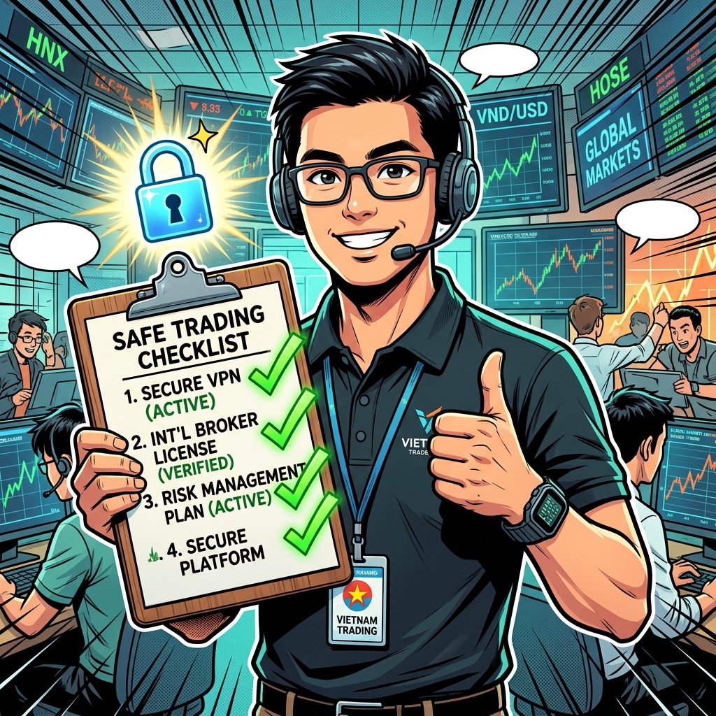 Checklist giao dịch Forex an toàn tại Việt Nam