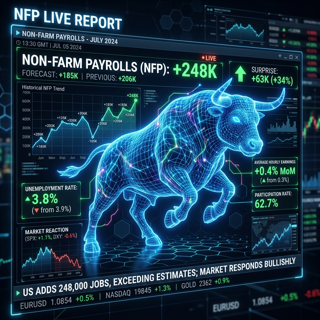 Trade Tin Non-Farm (NFP): Cách Theo Dấu Chân Cá Mập Trước Bão Tố